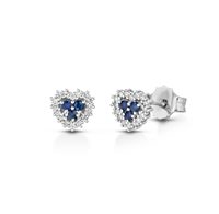 Orecchini Lelune Donna LELUNE DIAMONDS in Oro bianco Zaffiro 0.14 Ct LDEAZB013014 - LDEAZB013014